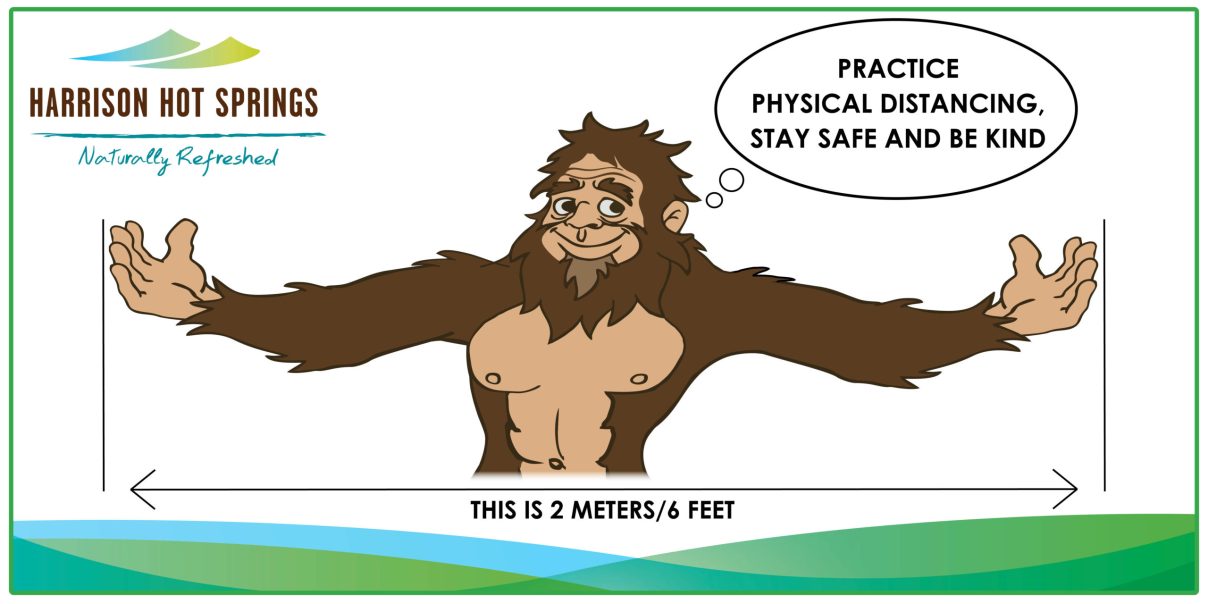 A Sasquatch showing 6 feet distance