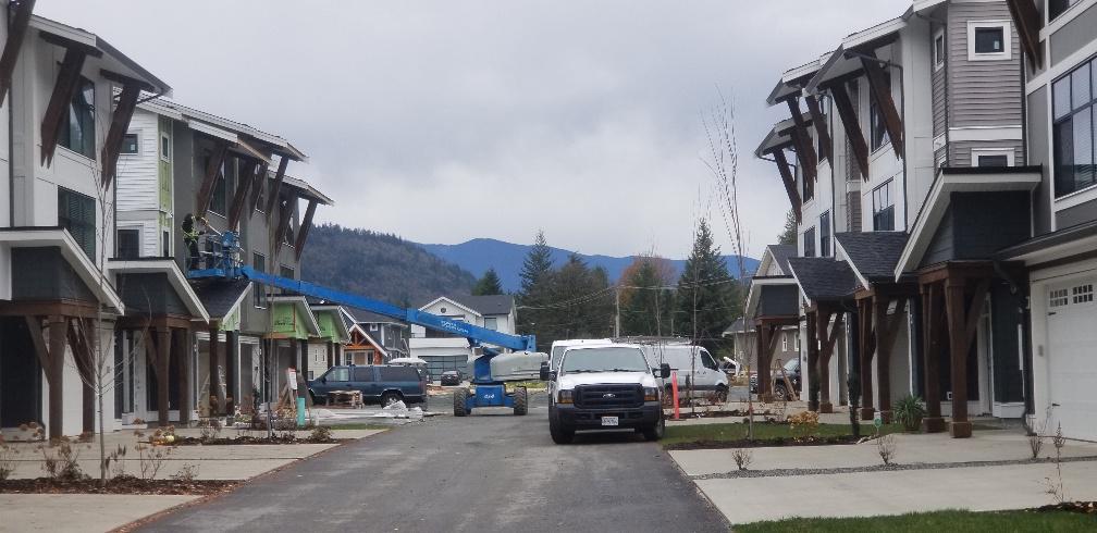 Townhouses under construction