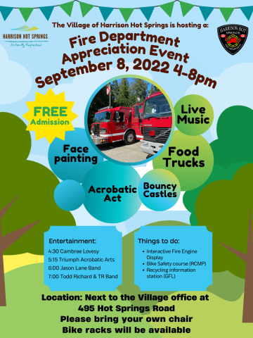 Fire Department Appreciation event poster