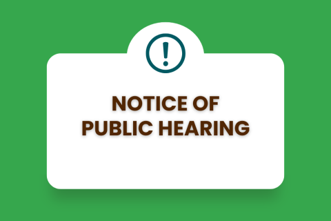 Notice of Public Hearing