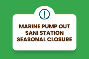 Marine Pump Out Sani Station Seasonal Closure