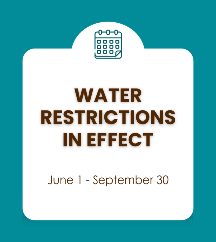Water Restrictions in Effect