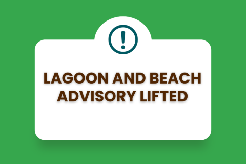 Lagoon and Beach Advisory Lifted
