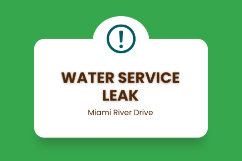 Water Service Leak Miami River Drive