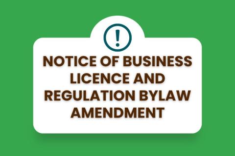notice of bus lic and reg bylaw amendment