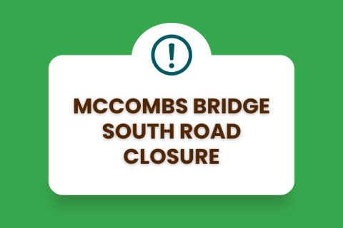 McCombs Bridge South Road Closure