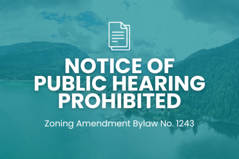 Notice of Public Hearing Prohibited