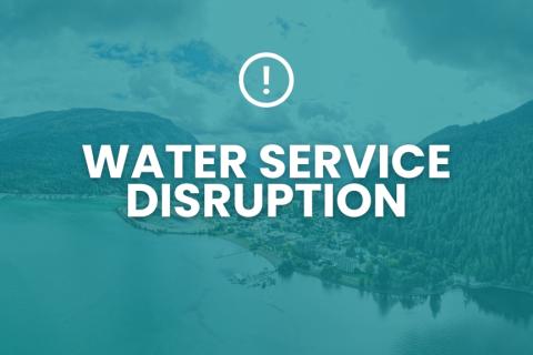 Water Service Disruption Graphic